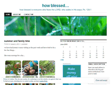 Tablet Screenshot of howblessed.wordpress.com