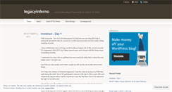 Desktop Screenshot of legacyinferno.wordpress.com