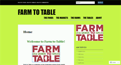 Desktop Screenshot of cuphdfarmtotable.wordpress.com