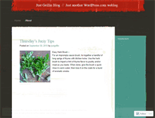 Tablet Screenshot of justgrillin.wordpress.com