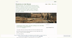 Desktop Screenshot of fightingintheshade.wordpress.com