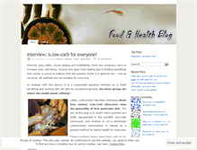 Tablet Screenshot of foodandhealthblog.wordpress.com