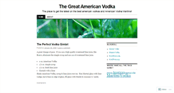 Desktop Screenshot of americanvodka.wordpress.com