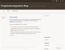 Tablet Screenshot of forgetmeknotsgarden.wordpress.com