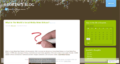 Desktop Screenshot of kourtnilee.wordpress.com
