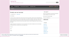 Desktop Screenshot of nynkepel.wordpress.com