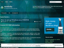 Tablet Screenshot of mrsticka.wordpress.com