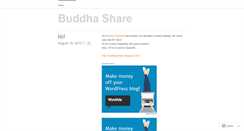 Desktop Screenshot of buddhashare.wordpress.com