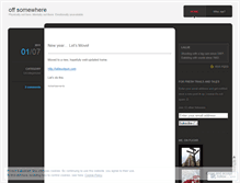 Tablet Screenshot of offsomewhere.wordpress.com