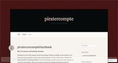 Desktop Screenshot of piratercompte.wordpress.com