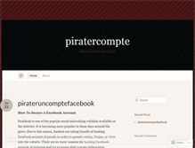 Tablet Screenshot of piratercompte.wordpress.com