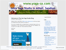 Tablet Screenshot of ishtayoga.wordpress.com