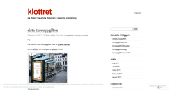 Desktop Screenshot of klottret.wordpress.com