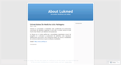 Desktop Screenshot of lukmed.wordpress.com