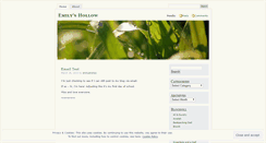 Desktop Screenshot of emilyshollow.wordpress.com