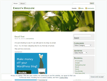 Tablet Screenshot of emilyshollow.wordpress.com