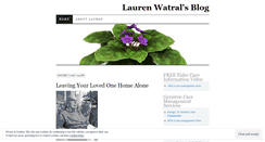 Desktop Screenshot of laurenwatral.wordpress.com