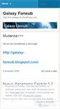 Mobile Screenshot of galaxyfansub.wordpress.com