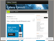 Tablet Screenshot of galaxyfansub.wordpress.com