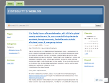 Tablet Screenshot of 21stequity.wordpress.com