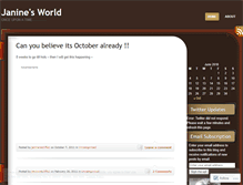 Tablet Screenshot of janineratcliffe.wordpress.com