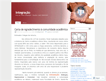 Tablet Screenshot of caapintegracao.wordpress.com