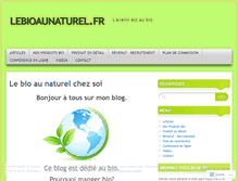 Tablet Screenshot of lebioaunaturel.wordpress.com