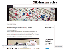 Tablet Screenshot of nikkisaurus.wordpress.com