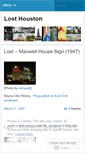 Mobile Screenshot of losthouston.wordpress.com