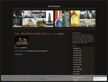 Tablet Screenshot of losthouston.wordpress.com