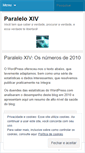 Mobile Screenshot of paraleloxiv.wordpress.com