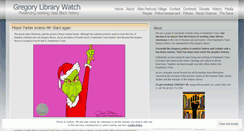 Desktop Screenshot of gregorylibrarywatch.wordpress.com