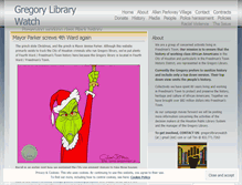 Tablet Screenshot of gregorylibrarywatch.wordpress.com