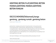 Tablet Screenshot of gentengbetonistimewa.wordpress.com