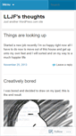 Mobile Screenshot of lljfthoughts.wordpress.com