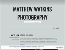 Tablet Screenshot of matthewwatkinsphotography.wordpress.com