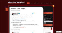 Desktop Screenshot of chocolatewasteland.wordpress.com