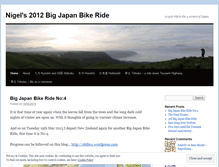 Tablet Screenshot of nigels2012bigjapanbikeride.wordpress.com