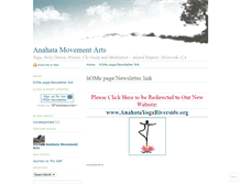 Tablet Screenshot of anahatamovementarts.wordpress.com