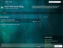 Tablet Screenshot of geoswetearth.wordpress.com