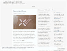 Tablet Screenshot of lafemmearchitecte.wordpress.com