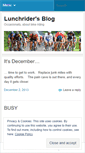 Mobile Screenshot of lunchrider.wordpress.com