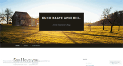 Desktop Screenshot of kuchbaateapnibhi.wordpress.com