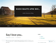 Tablet Screenshot of kuchbaateapnibhi.wordpress.com