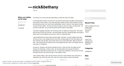 Desktop Screenshot of nickandbethany.wordpress.com