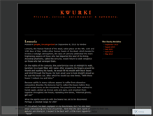 Tablet Screenshot of kwurki.wordpress.com