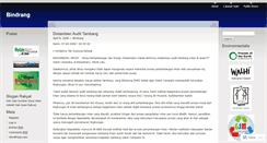 Desktop Screenshot of bindrang.wordpress.com