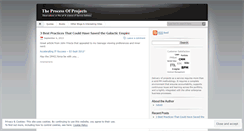 Desktop Screenshot of processofprojects.wordpress.com
