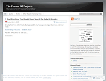 Tablet Screenshot of processofprojects.wordpress.com