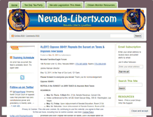 Tablet Screenshot of nevadaliberty.wordpress.com